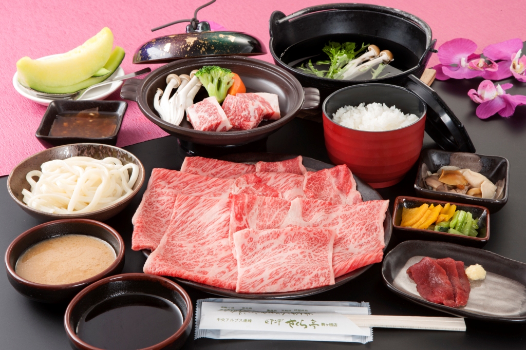 信州和牛しゃぶしゃぶ御膳4000